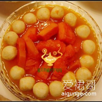 木瓜鱼蛋的做法